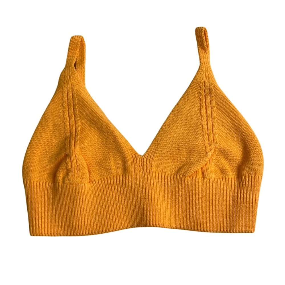 525 America Women's Yellow Marigold Knit Bralette
